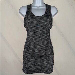 Women's Black and Gray Tank Top Dress